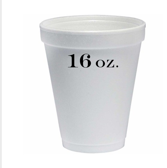 Dart 16 oz. White Foam Cup - 500/Case - Office & Packaging