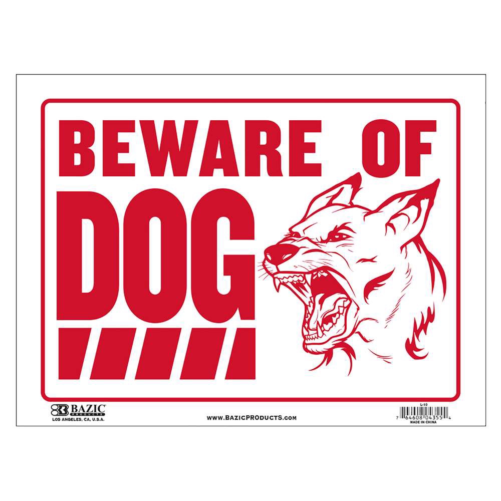 Beware Of Dog Sign 12 X 16 Office Packaging Supplies In Toledo 